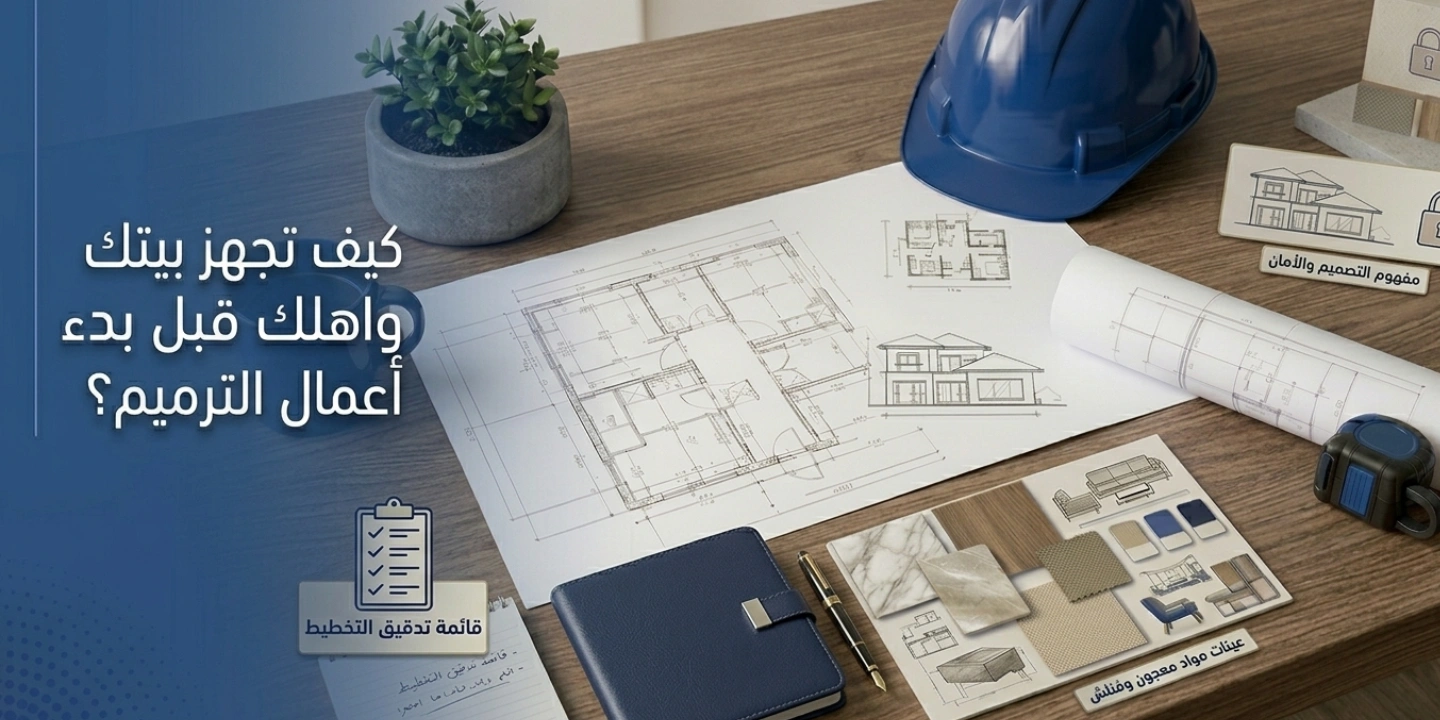 كيف تجهز بيتك وعائلتك قبل بدء أعمال الترميم؟